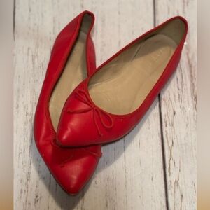 J. Crew Red Women's Pointed Flats